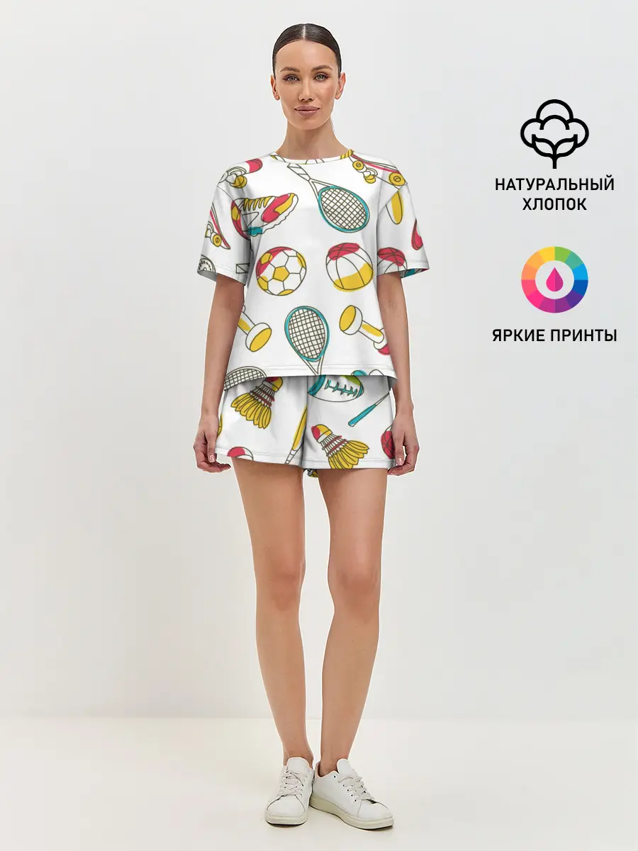 Женская пижама с шортами / Спорт