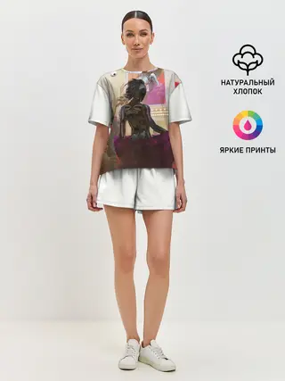 Женская пижама с шортами / Lady. Cyberpunk 2077