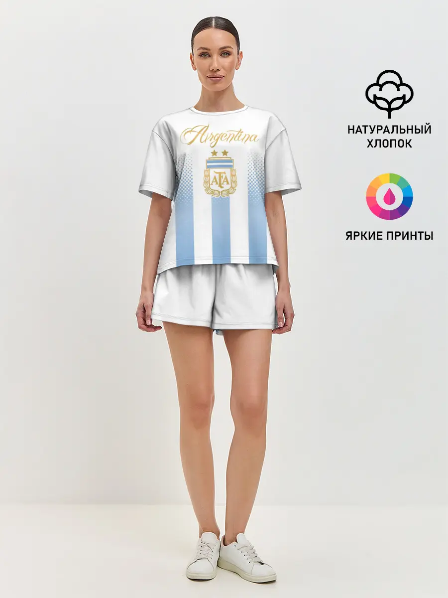 Женская пижама с шортами / Сборная Аргентины