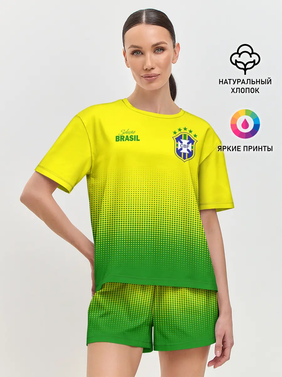 Женская пижама с шортами / Сборная Бразилии