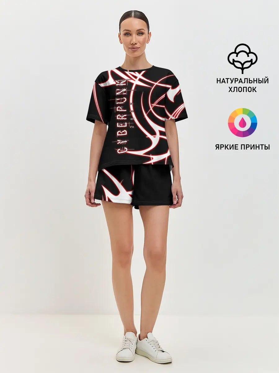 Женская пижама с шортами / Cyberpunk 2077