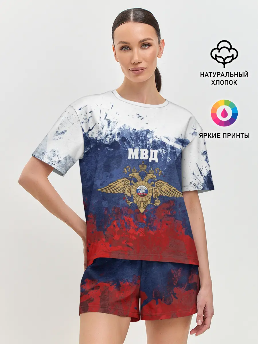 Женская пижама с шортами / МВД