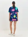 Женская пижама с шортами / Фламинго