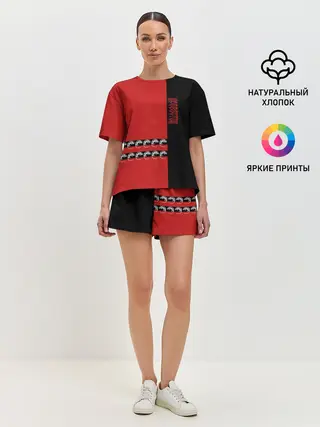 Женская пижама с шортами / Кровосток