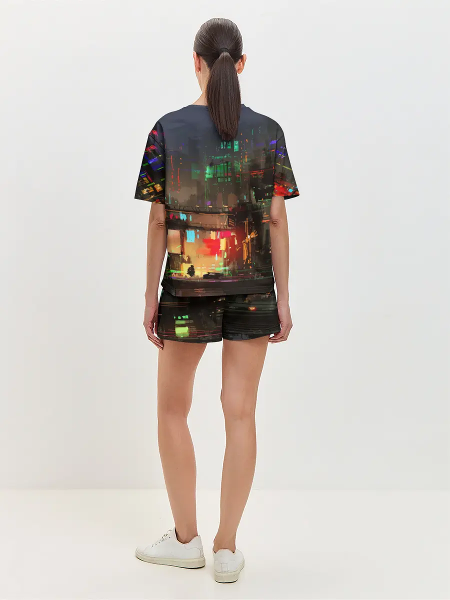Женская пижама с шортами / Cyber Punk 2077