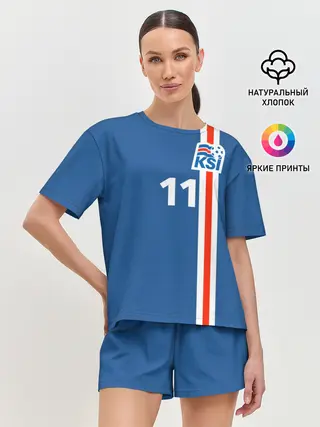 Женская пижама с шортами / KSI 11 A.FINNBOGASSON