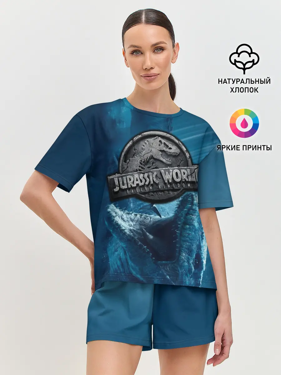 Женская пижама с шортами / Мир Юрского Периода