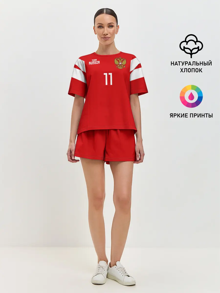 Женская пижама с шортами / Сборная России Зобнин