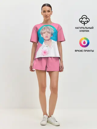 Женская пижама с шортами / V