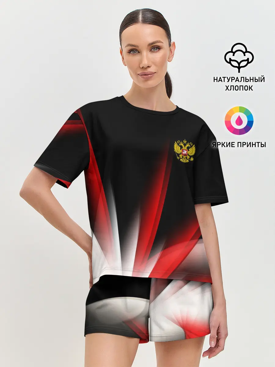 Женская пижама с шортами / Russia sport collection