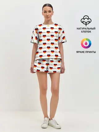 Женская пижама с шортами / Love Germany