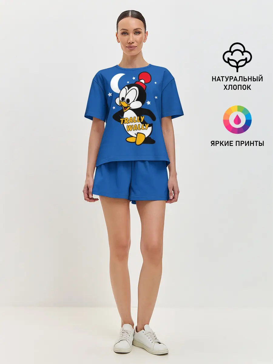 Женская пижама с шортами / Трали-Вали