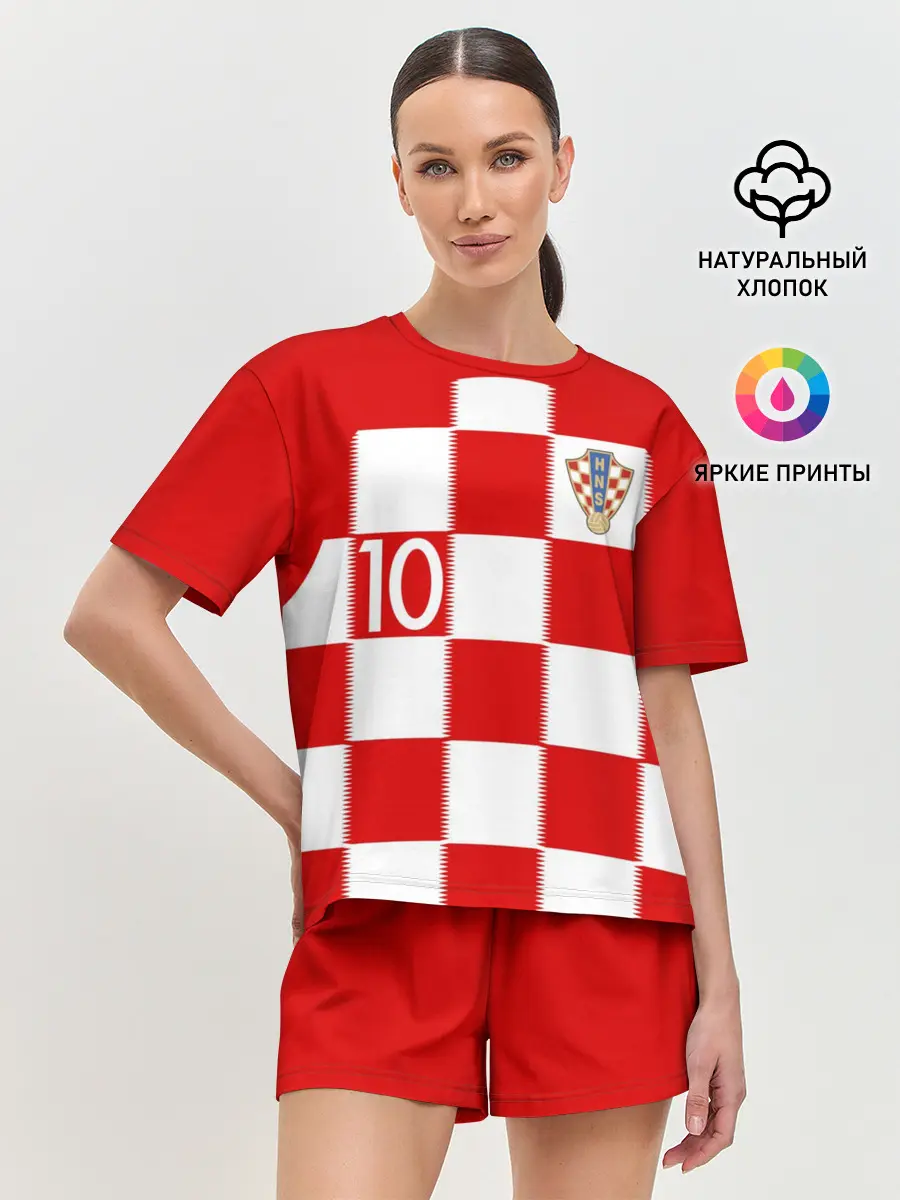 Женская пижама с шортами / Модрич Хорватия