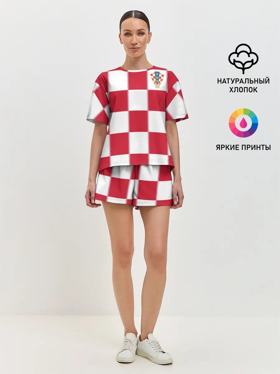 Женская пижама с шортами / Форма Хорватии
