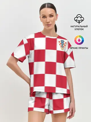 Женская пижама с шортами / Форма Хорватии
