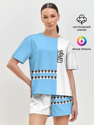 Женская пижама с шортами / Drum and bass