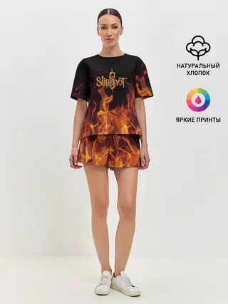 Женская пижама с шортами / Slipknot