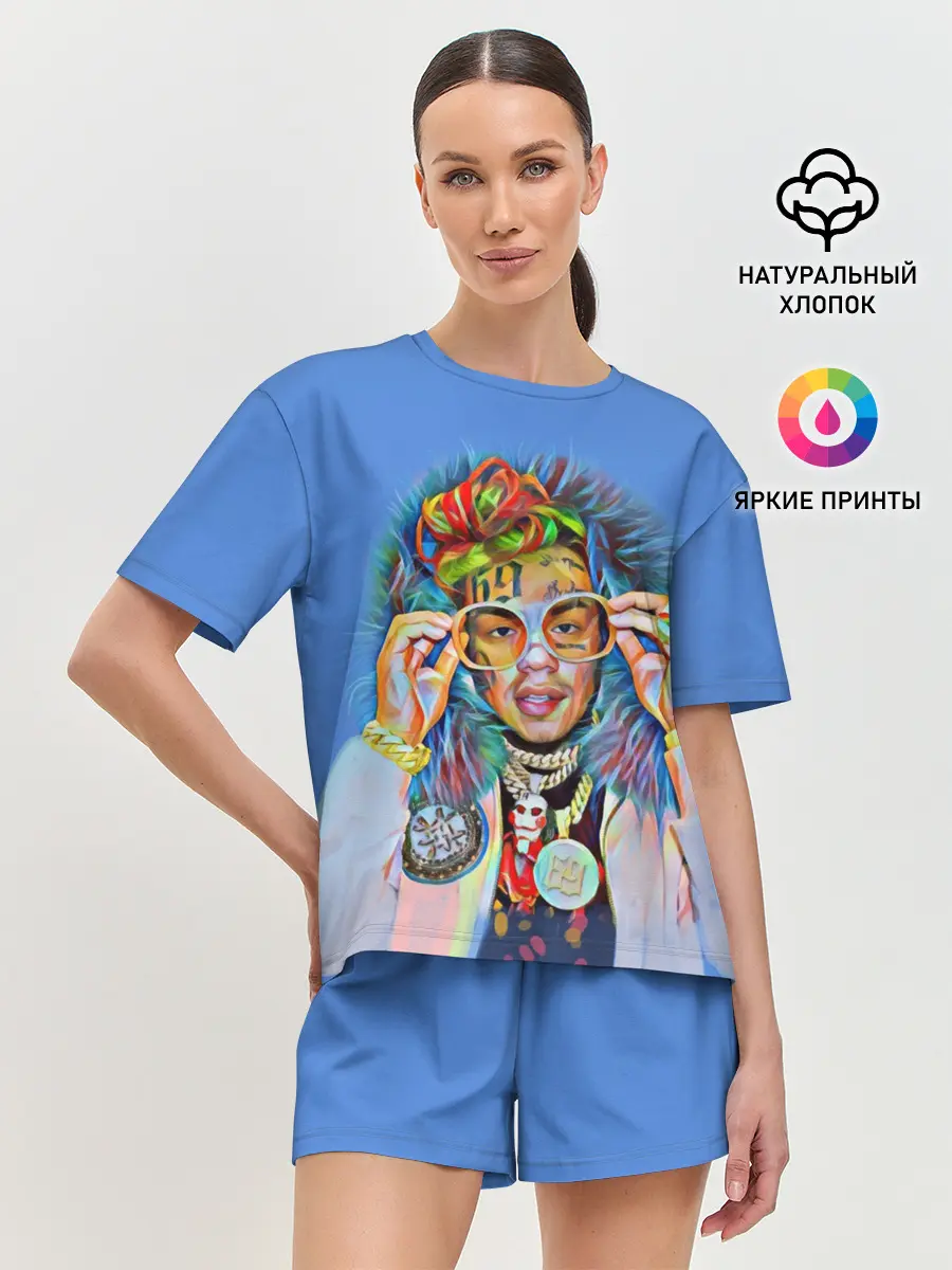 Женская пижама с шортами / 6IX9INE SWAG