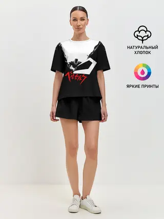 Женская пижама с шортами / Гатс разрубает тьму! БЕРСЕРК