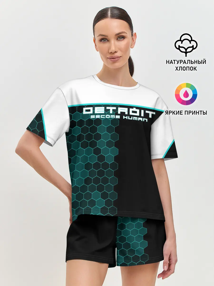 Женская пижама с шортами / Detroit become human