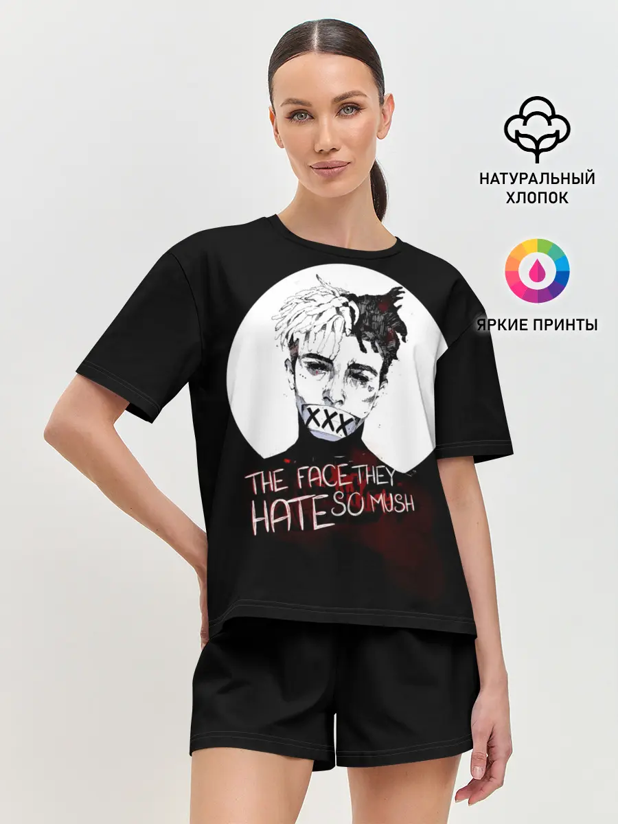 Женская пижама с шортами / THE faceTheY HATE so much