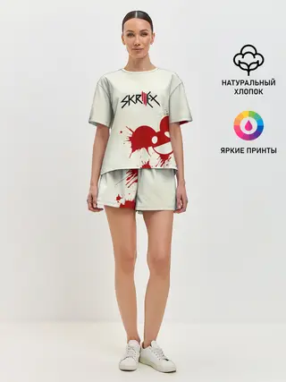 Женская пижама с шортами / Skrillex