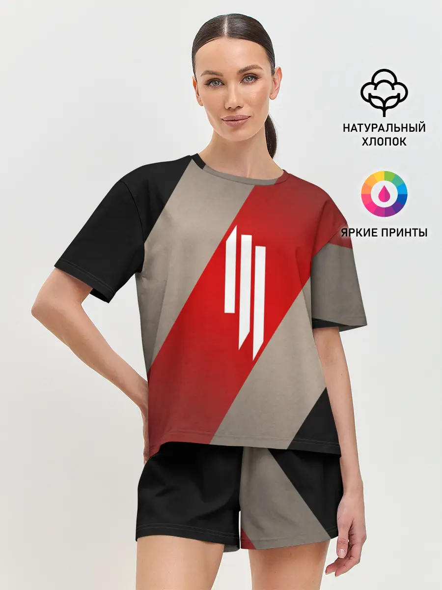 Женская пижама с шортами / Skrillex