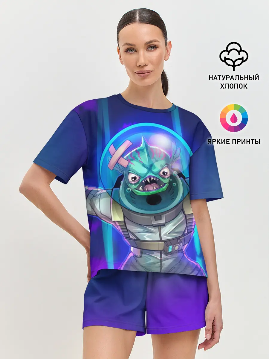 Женская пижама с шортами / Fishy