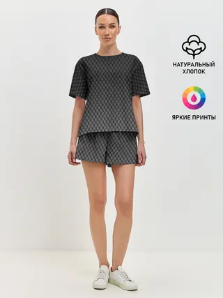 Женская пижама с шортами / Чешуя дракона