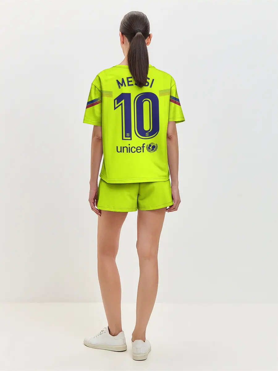 Женская пижама с шортами / Messi away 18-19