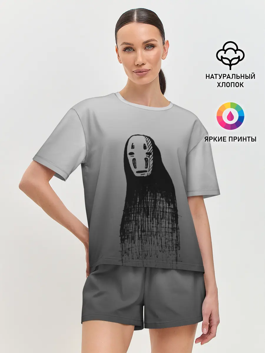 Женская пижама с шортами / Мрачный Каонаси
