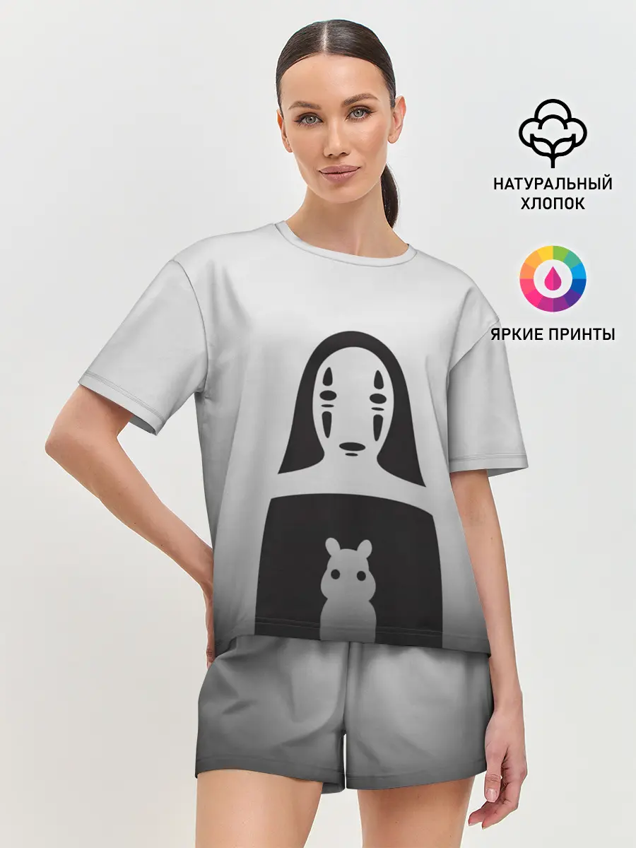 Женская пижама с шортами / Каонаси и хомячок