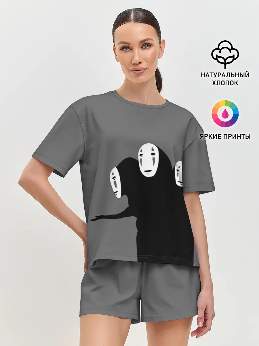 Женская пижама с шортами / Трехголовый бог Каонаси