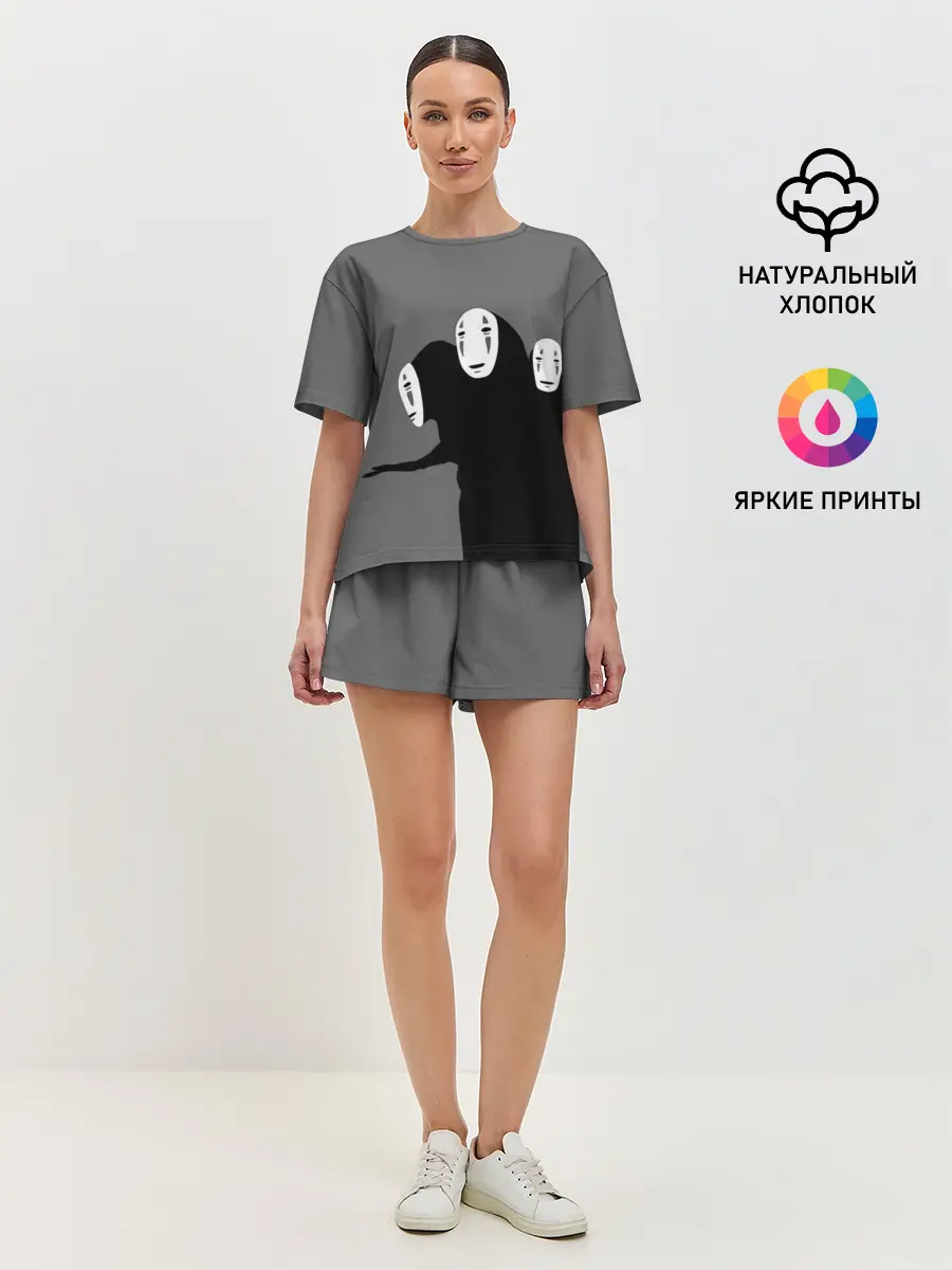 Женская пижама с шортами / Трехголовый бог Каонаси