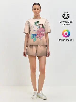 Женская пижама с шортами / Тихиро и Хаку