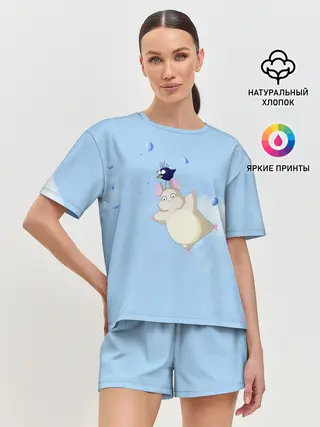 Женская пижама с шортами / Бо летает с сусуватари