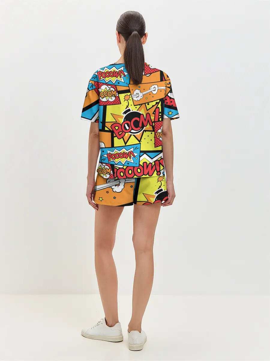 Женская пижама с шортами / Boom Pop Art