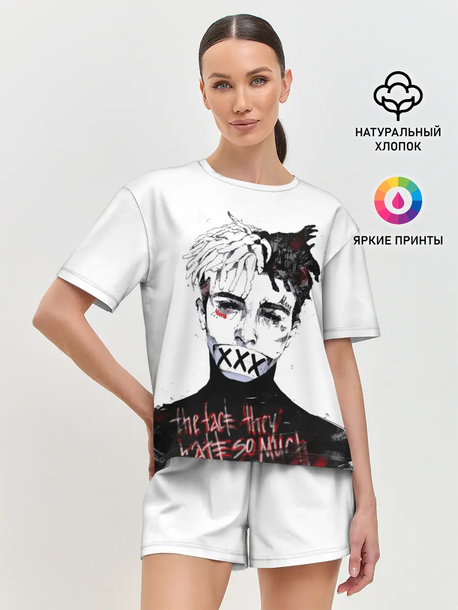 Женская пижама с шортами / xxxtentacion