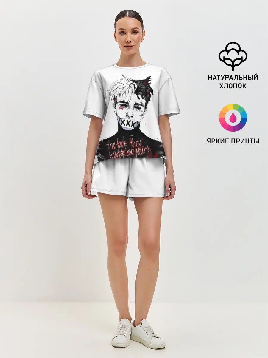 Женская пижама с шортами / xxxtentacion