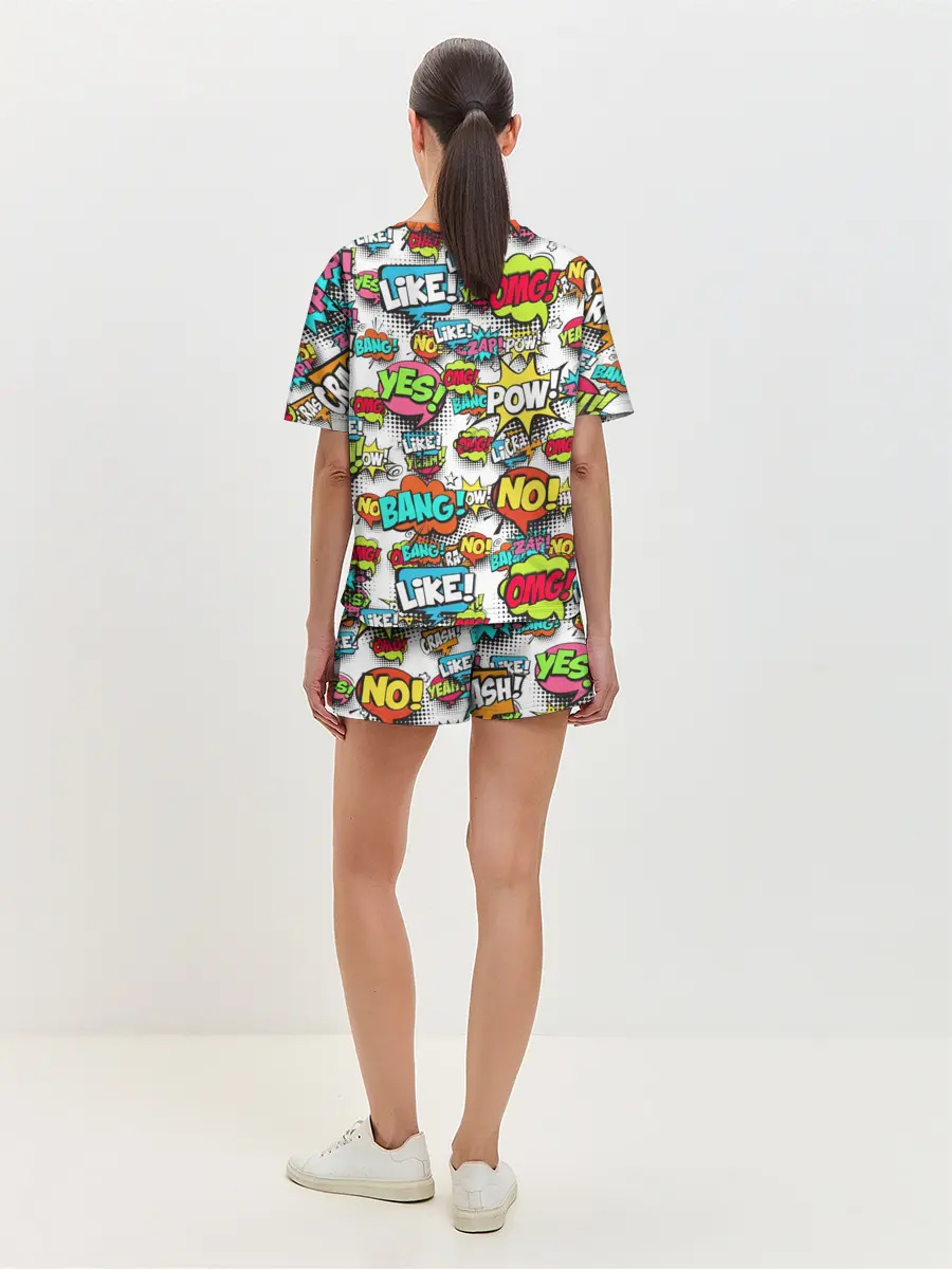 Женская пижама с шортами / POP ART FASHION | ПОП АРТ