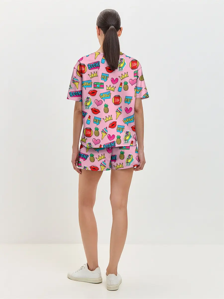 Женская пижама с шортами / Pop Art