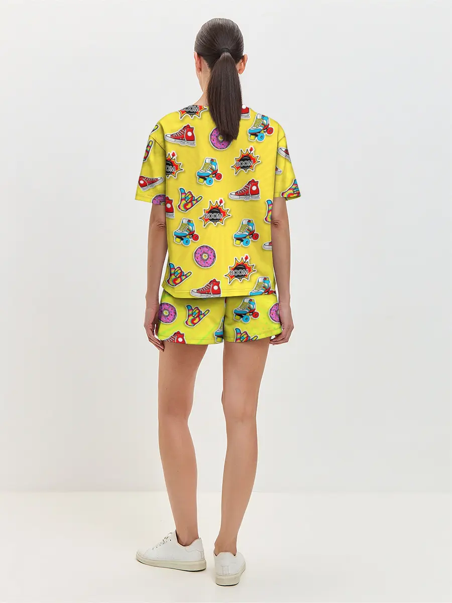 Женская пижама с шортами / Pop Art