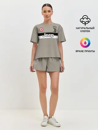 Женская пижама с шортами / Гостевая форма Роналду Ювентус
