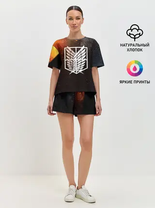 Женская пижама с шортами / АТАКА ТИТИНОВ