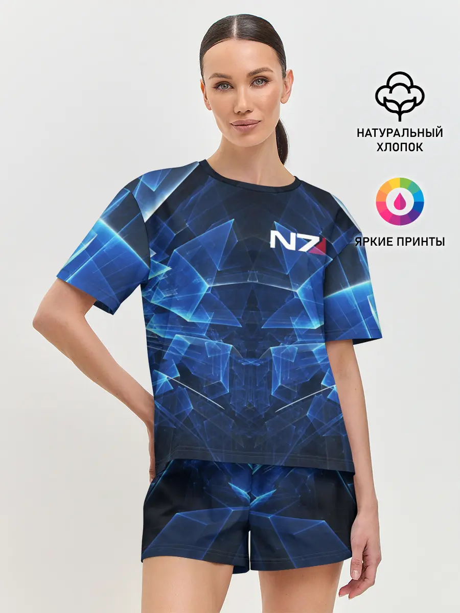 Женская пижама с шортами / MASS EFFECT N7 | МАСС ЭФФЕКТ Н7