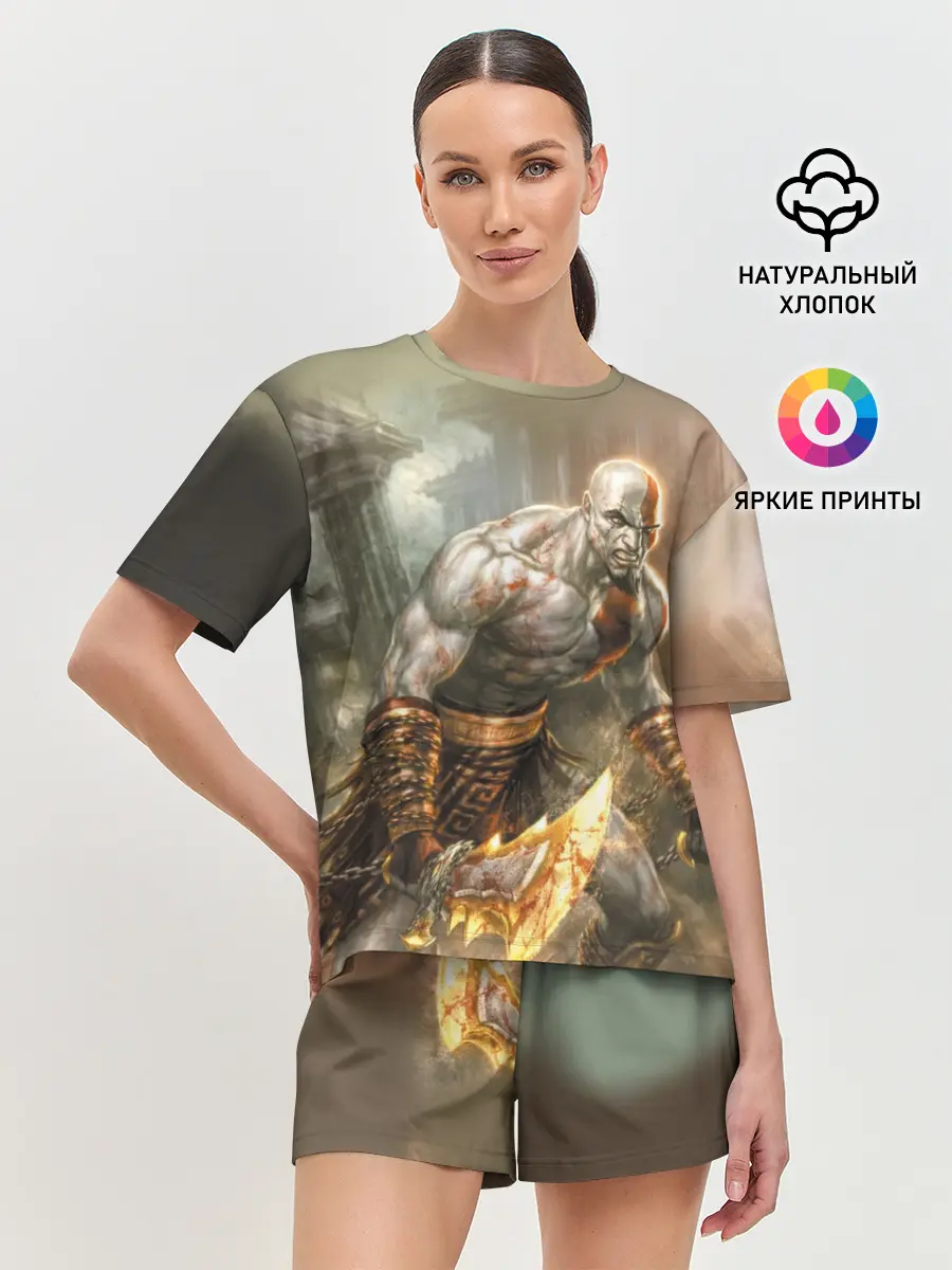 Женская пижама с шортами / God of War