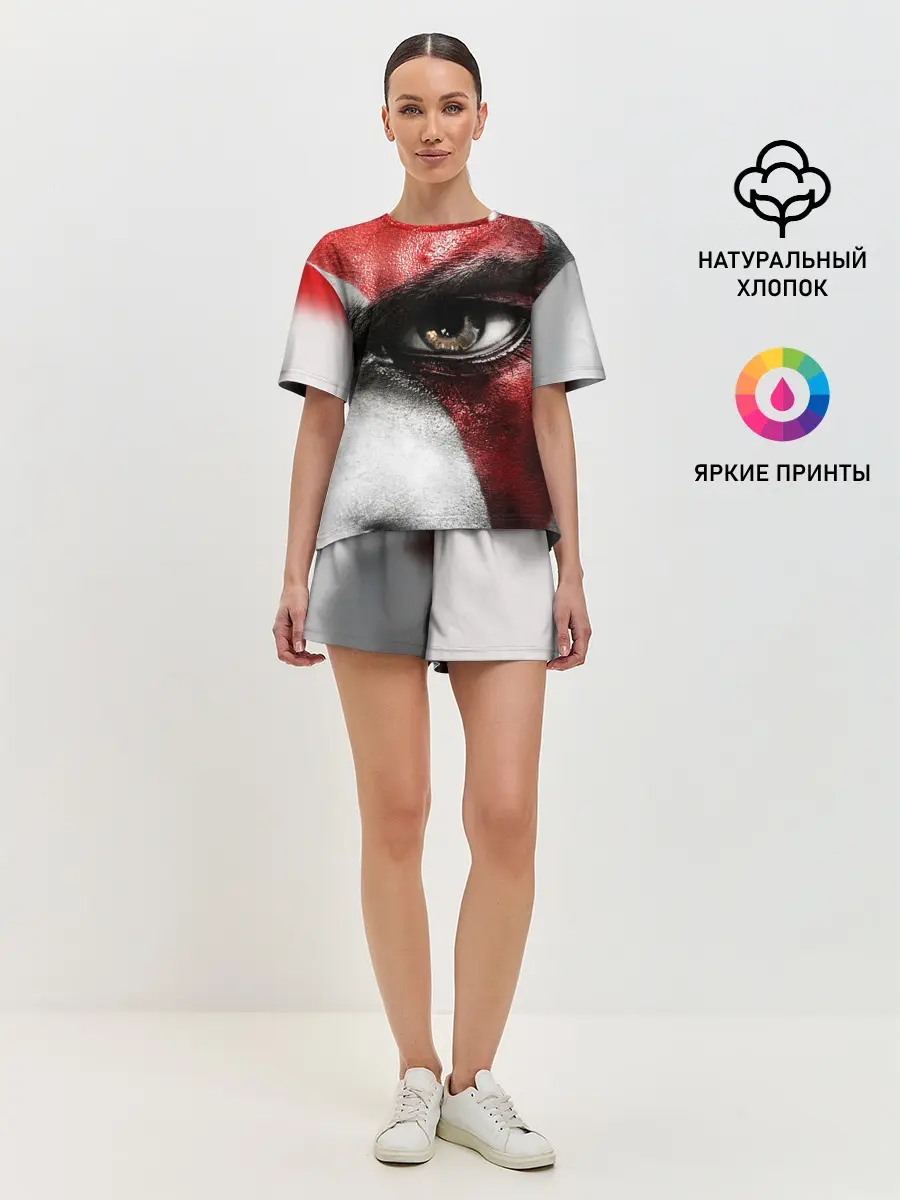 Женская пижама с шортами / Взгляд Кратоса