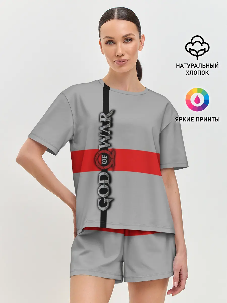 Женская пижама с шортами / God of War