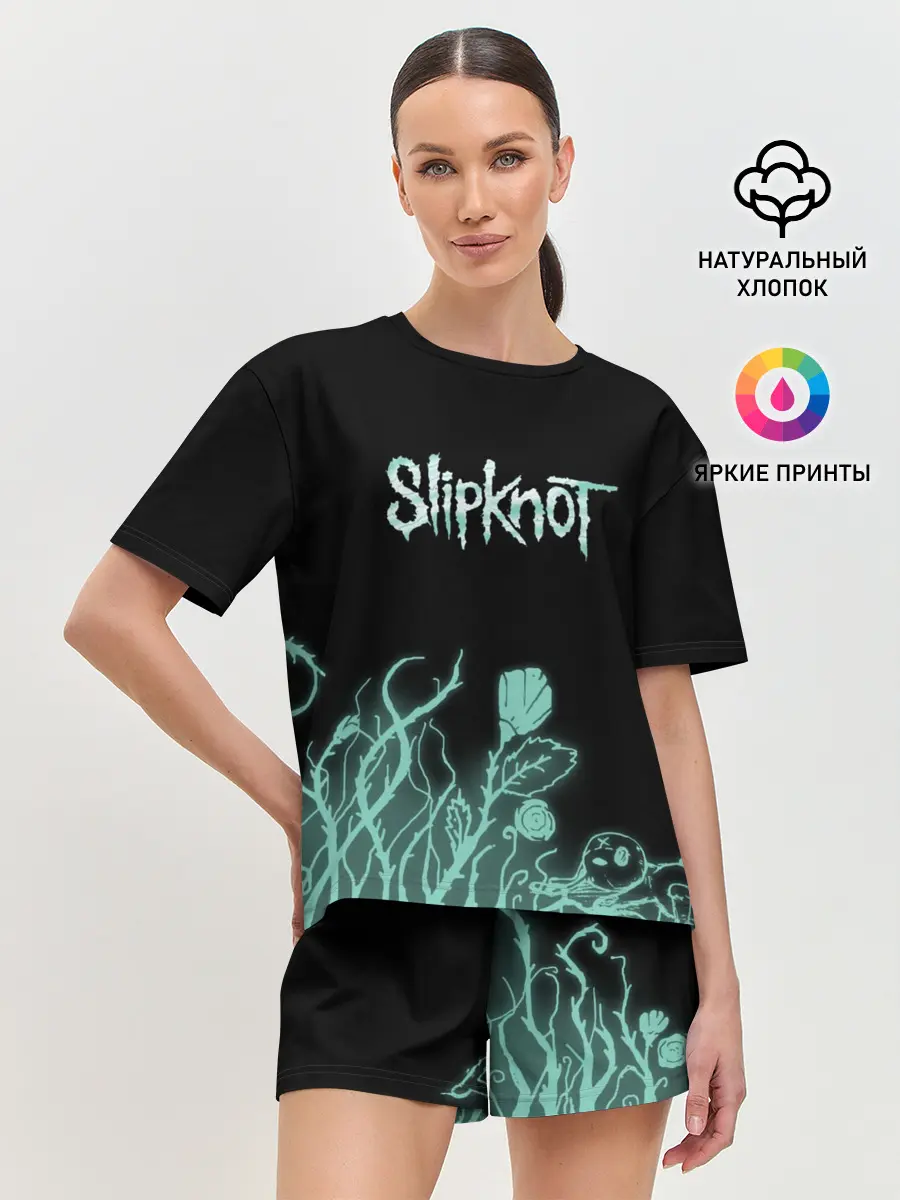 Женская пижама с шортами / Slipknot