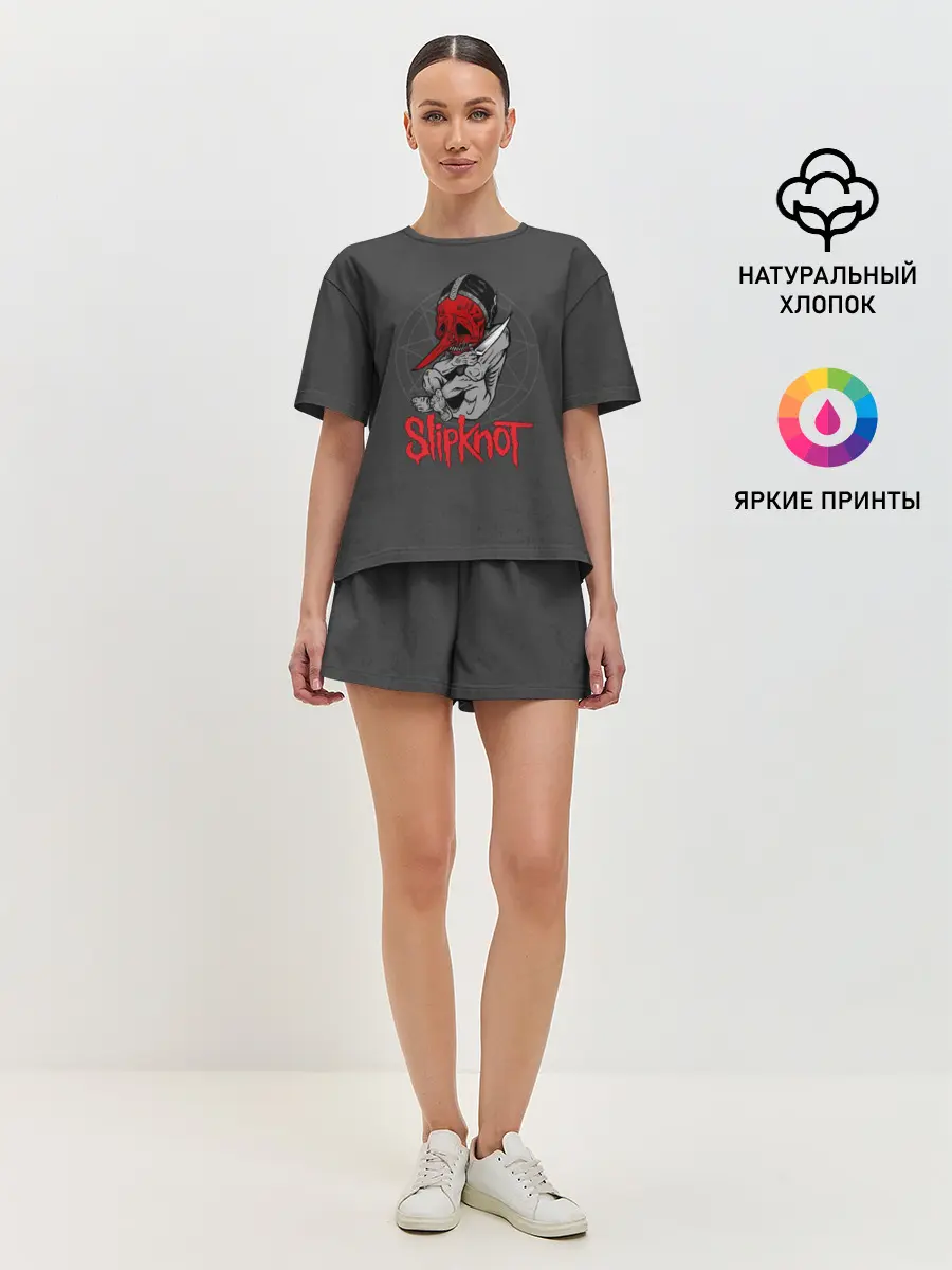 Женская пижама с шортами / Slipknot